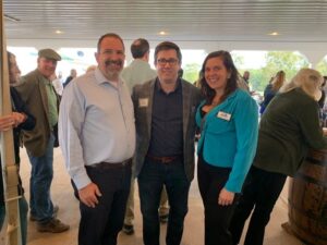 Culpeper Chamber of Commerce President/CEO Jeff Say, Andrew Loposser, Culpeper Chamber of Commerce Director of Programming and Operations Amy Frazier