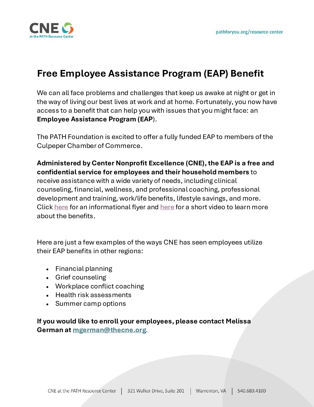 Employee Assistance Program Chamber